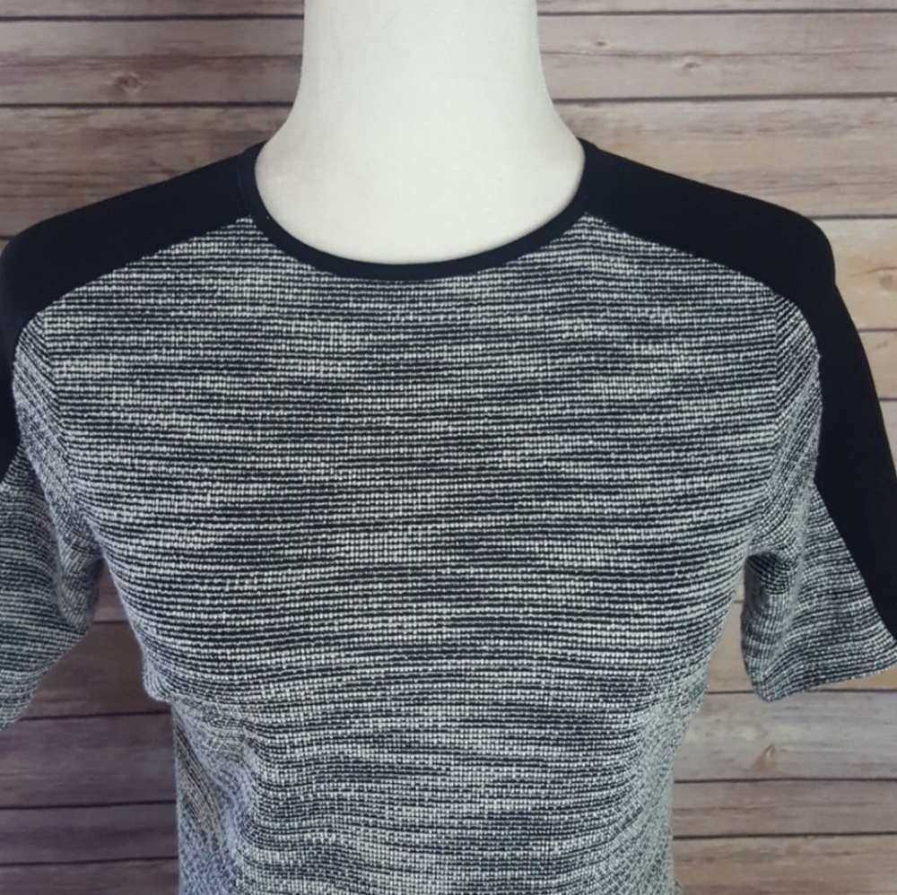 LOVE ADY Stylish Gray and Black Womens Juniors Dress - Picture 2 of 5